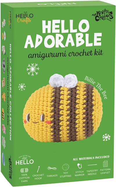 HELLO ADORABLE AMİGURUMİ KİTİ BAL ARISI 7.5 CM