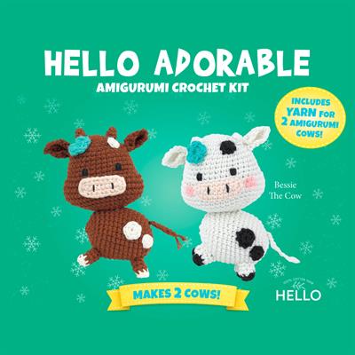 Amigurumi Kiti, Mini Örgü Seti  İNEK