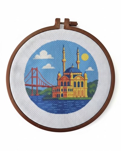 Kanaviçe Başlangıç Seti, Baskılı Etamin Kiti - Ortaköy Camisi