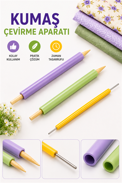 Kumaş Çevirme Aparatı 3lü Set 