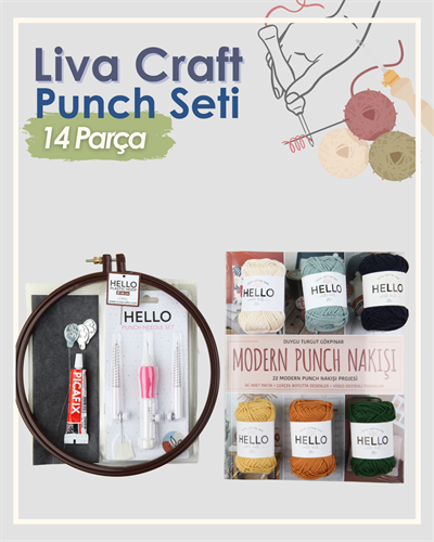 Liva Craft Punch Seti Nazende Kumaşlı
