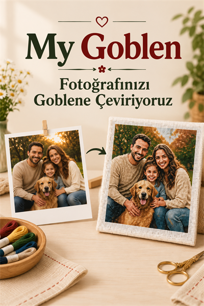 My Goblen, Kişiye Özel Goblen Baskı, Fotoğraf Yükleyin Goblene Dönüştürelim