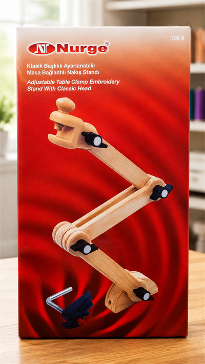 Nurge Masa Bağlantılı Kasnak Standı, Klasik Başlık 8-16mm Kasnaklara Kadar Uyumlu 190-6