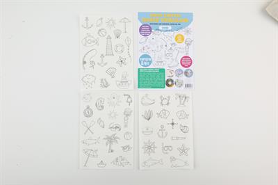 Suda Eriyen Tela Deniz Temalı Set