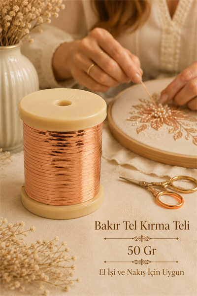 TAÇ TEL KIRMA TELİ, BAKIR, 35mt