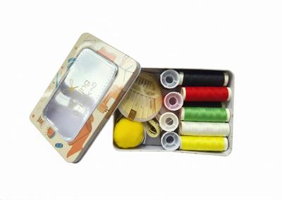 Taşınabilir Mini Dikiş Seti – Metal Kutulu Pratik Tamir Kiti-SARI