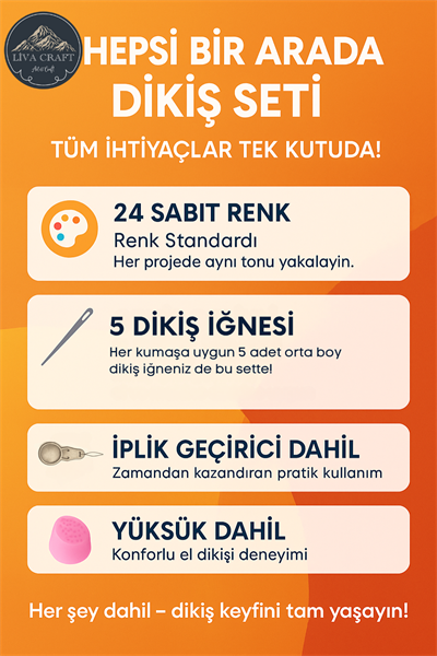 Tuva 24lü Dikiş Seti