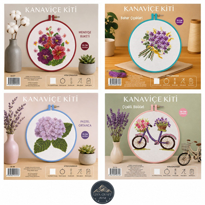 Tuva Kanaviçe Kiti 4 Farklı Model 2