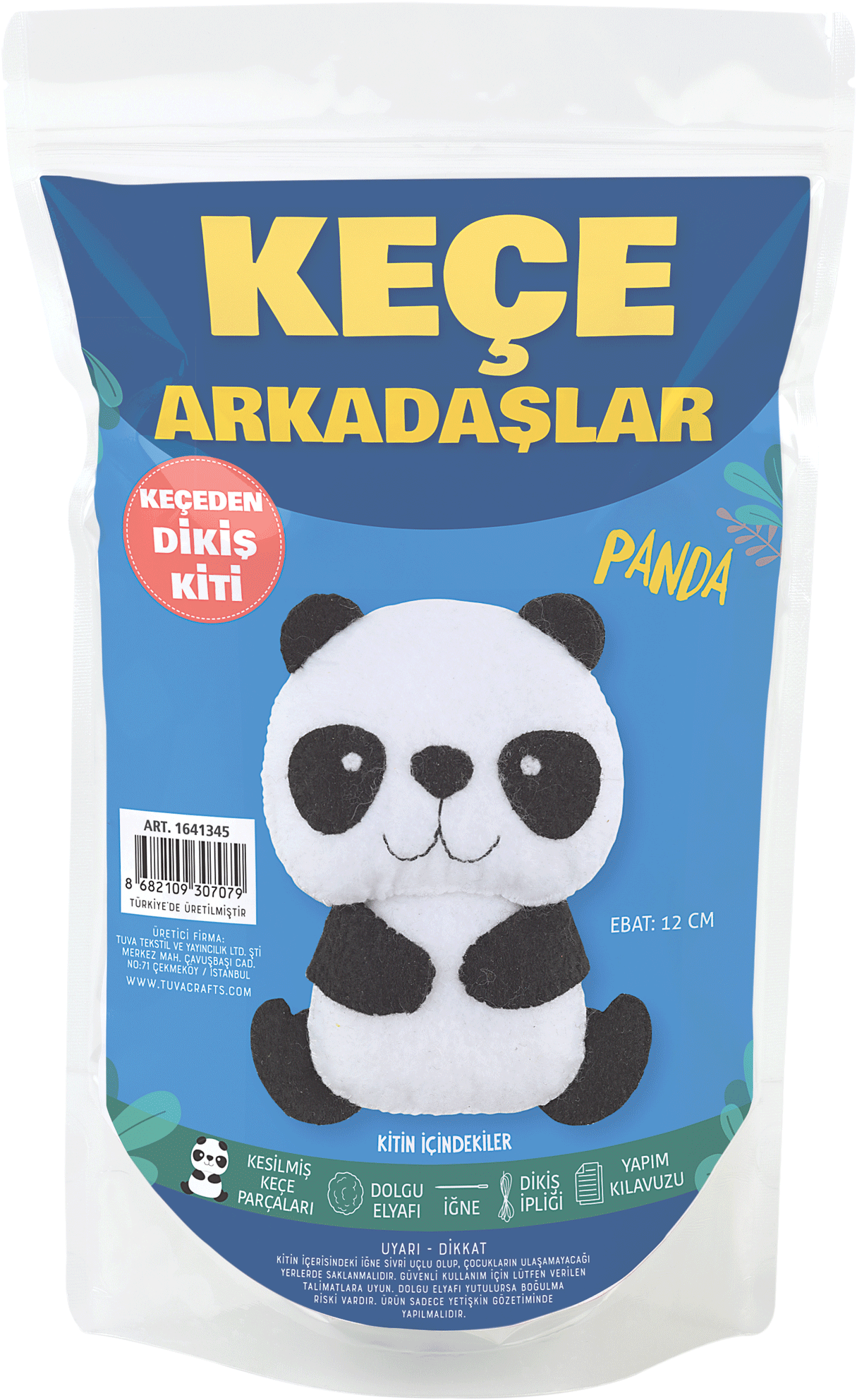 Keçe Arkadaşlar Keçeden Oyuncak Dikiş Kiti Panda