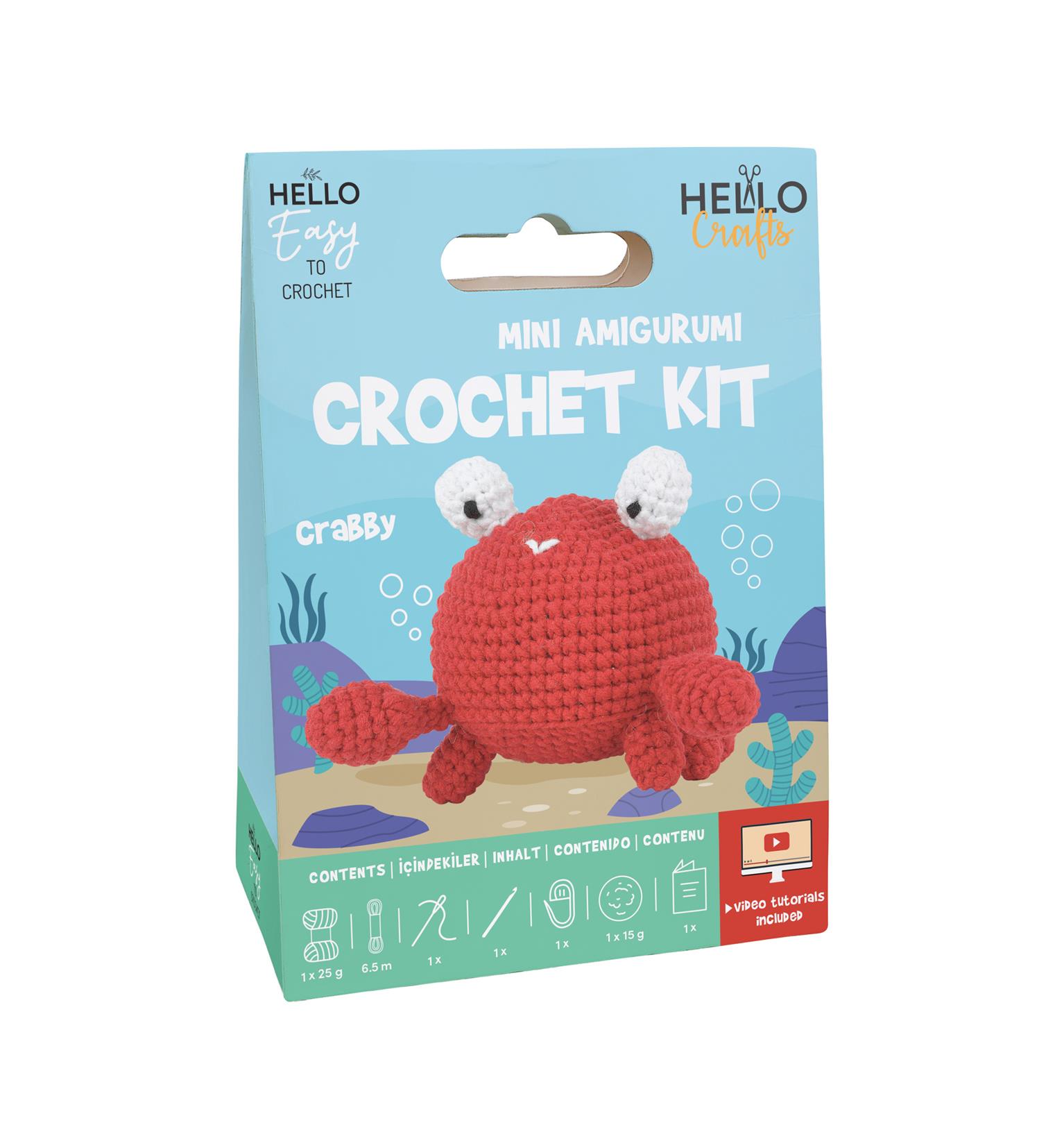 MİNİ AMİGURUMİ KİTİ 8 CM CRABBY