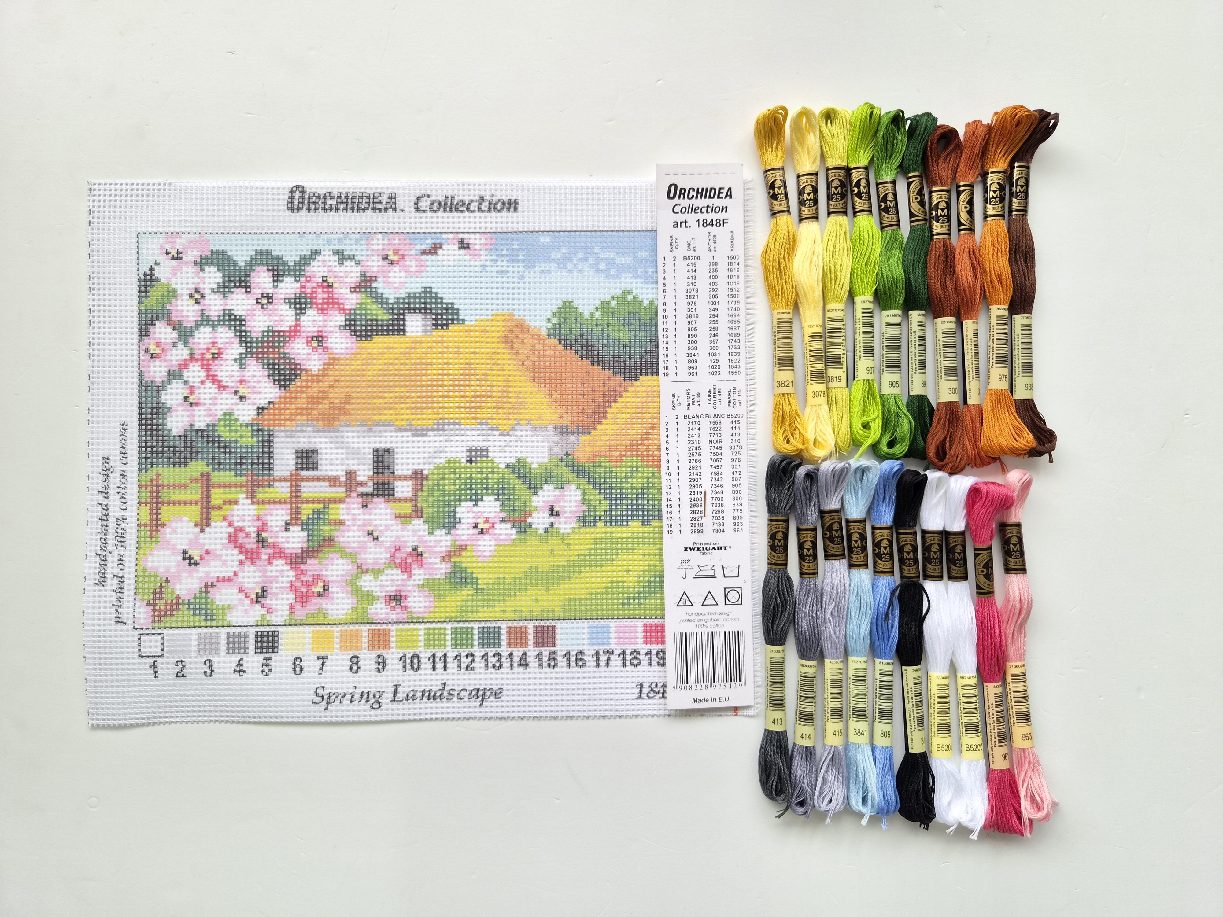 ORCHIDEA 18x24 Goblen - İplikli Set