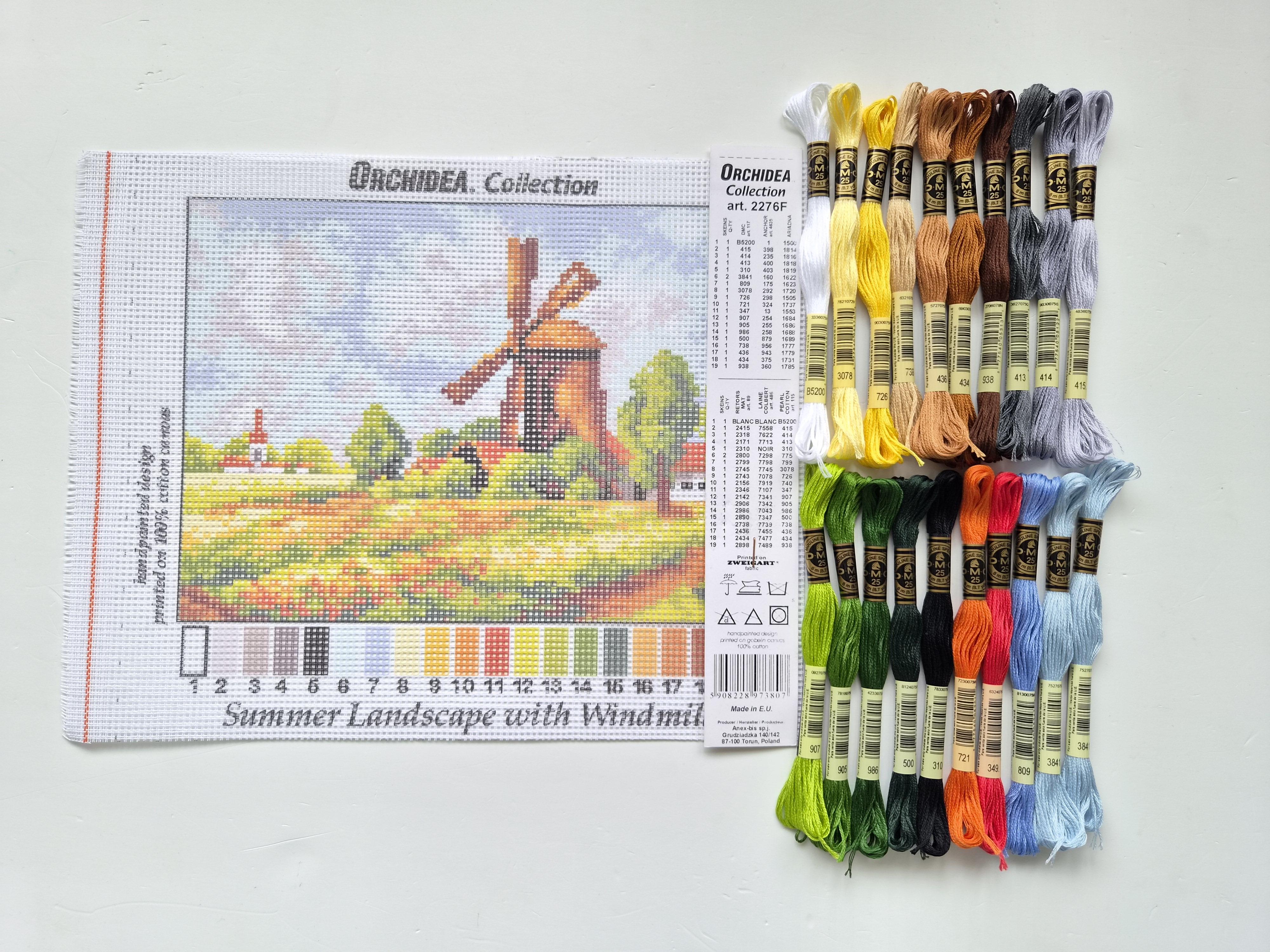 ORCHIDEA 18x24 Goblen - İplikli Set