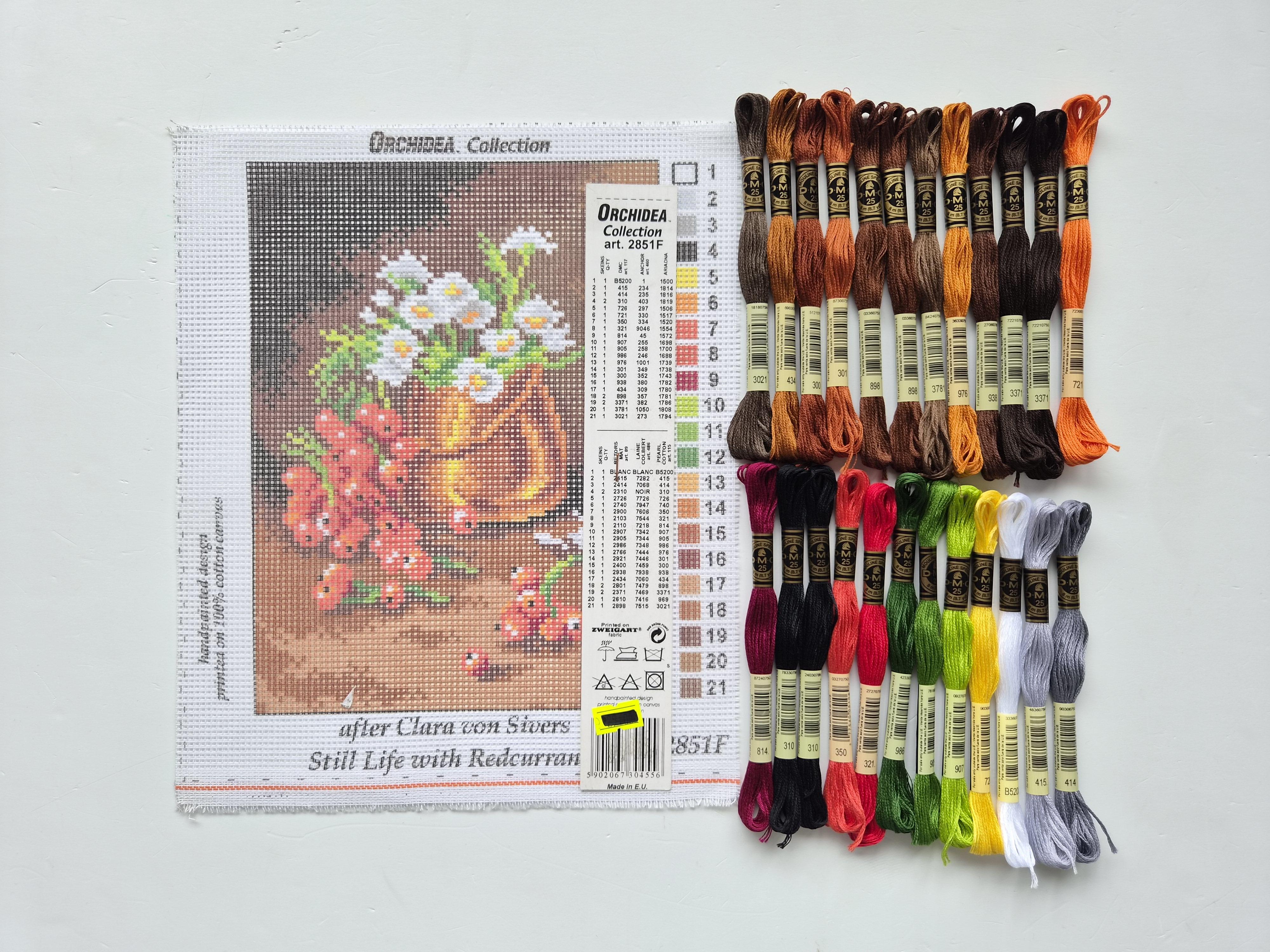 ORCHIDEA 18x24 Goblen - İplikli Set