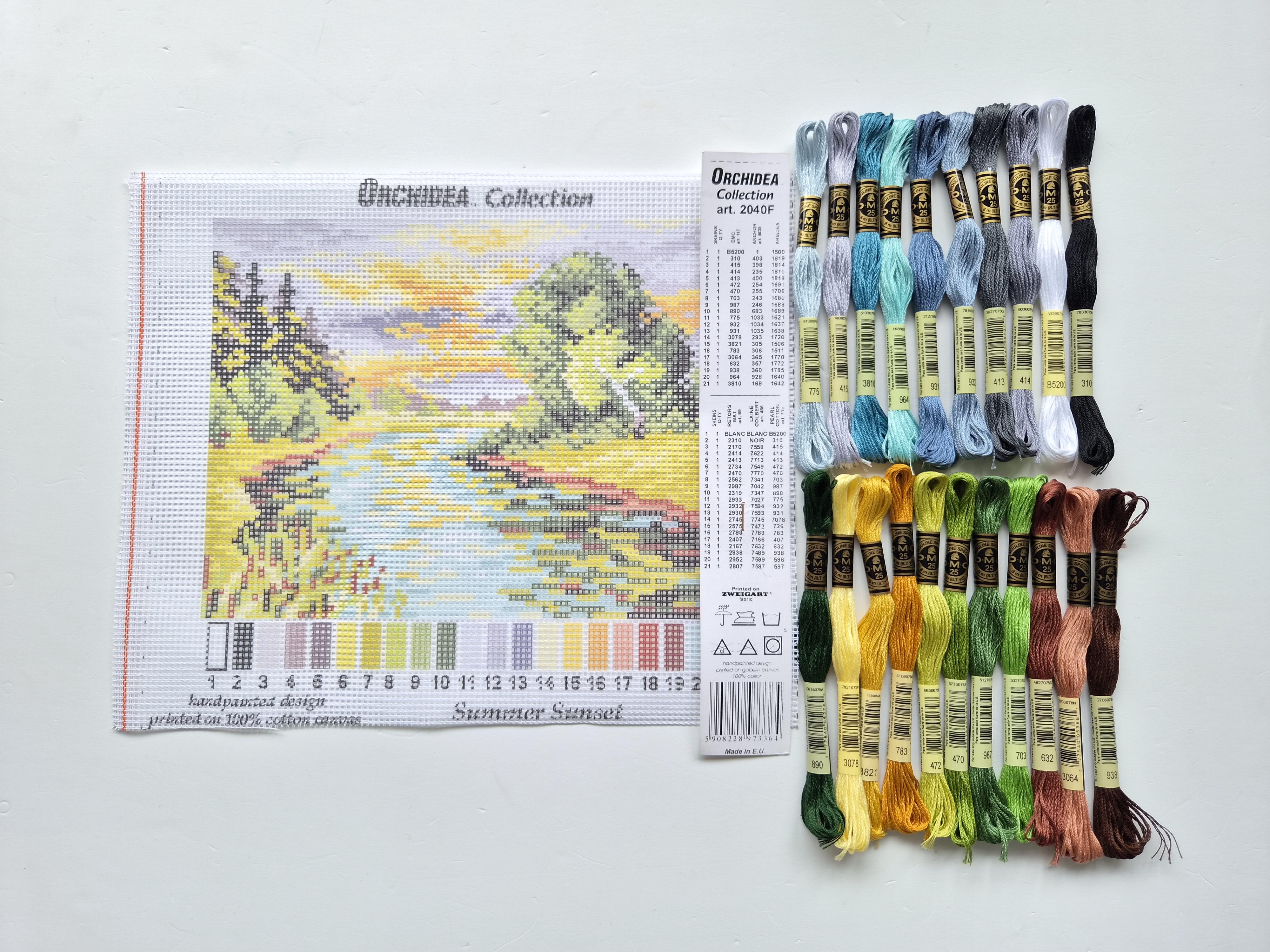 ORCHIDEA 18x24 Goblen - İplikli Set