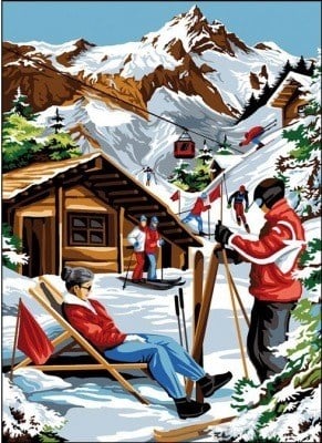 SEG GOBLEN 45X60CM - 929.577 Beyaz Vadide Kayakçılar