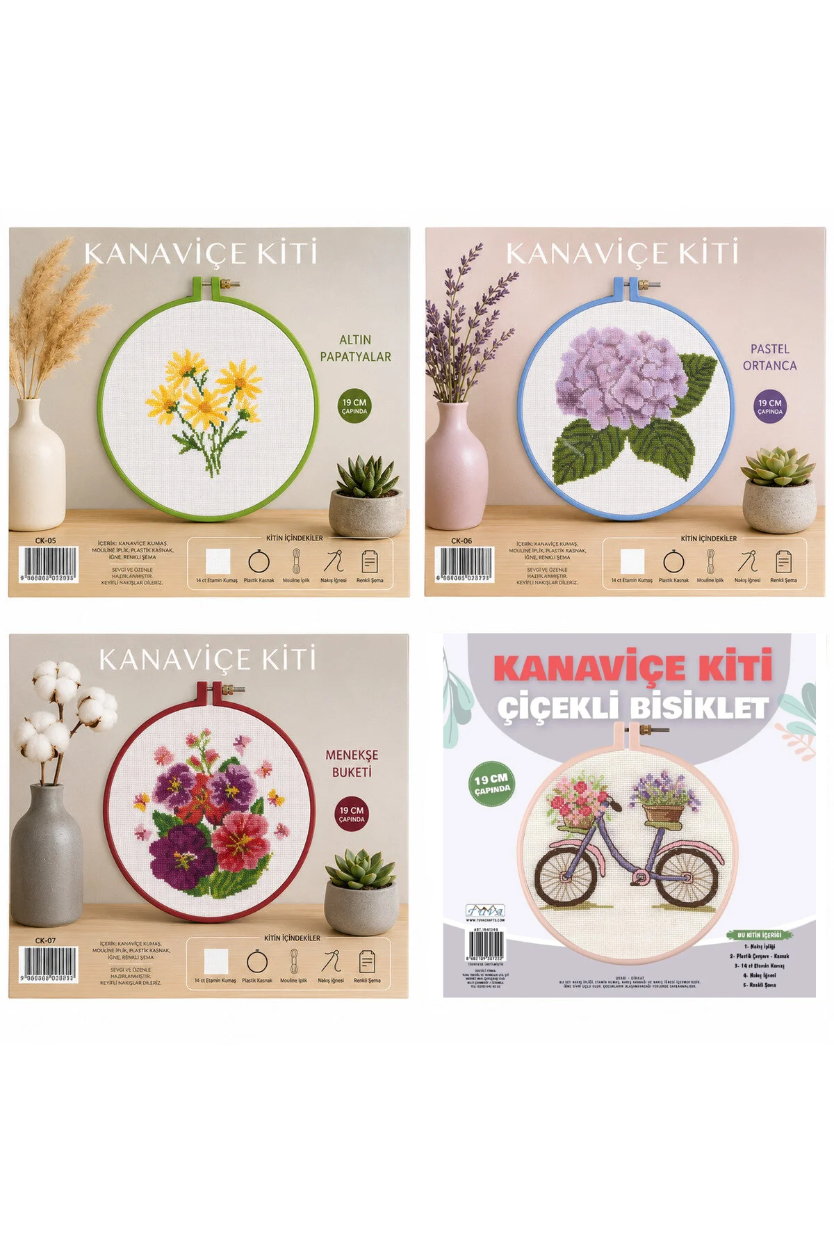 Tuva Kanaviçe Kiti 4 Farklı Model 1