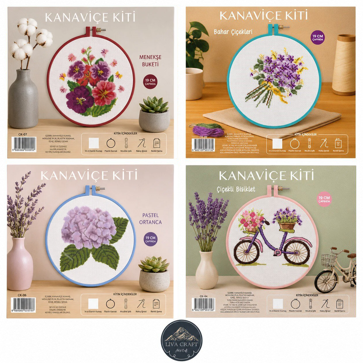 Tuva Kanaviçe Kiti 4 Farklı Model 2