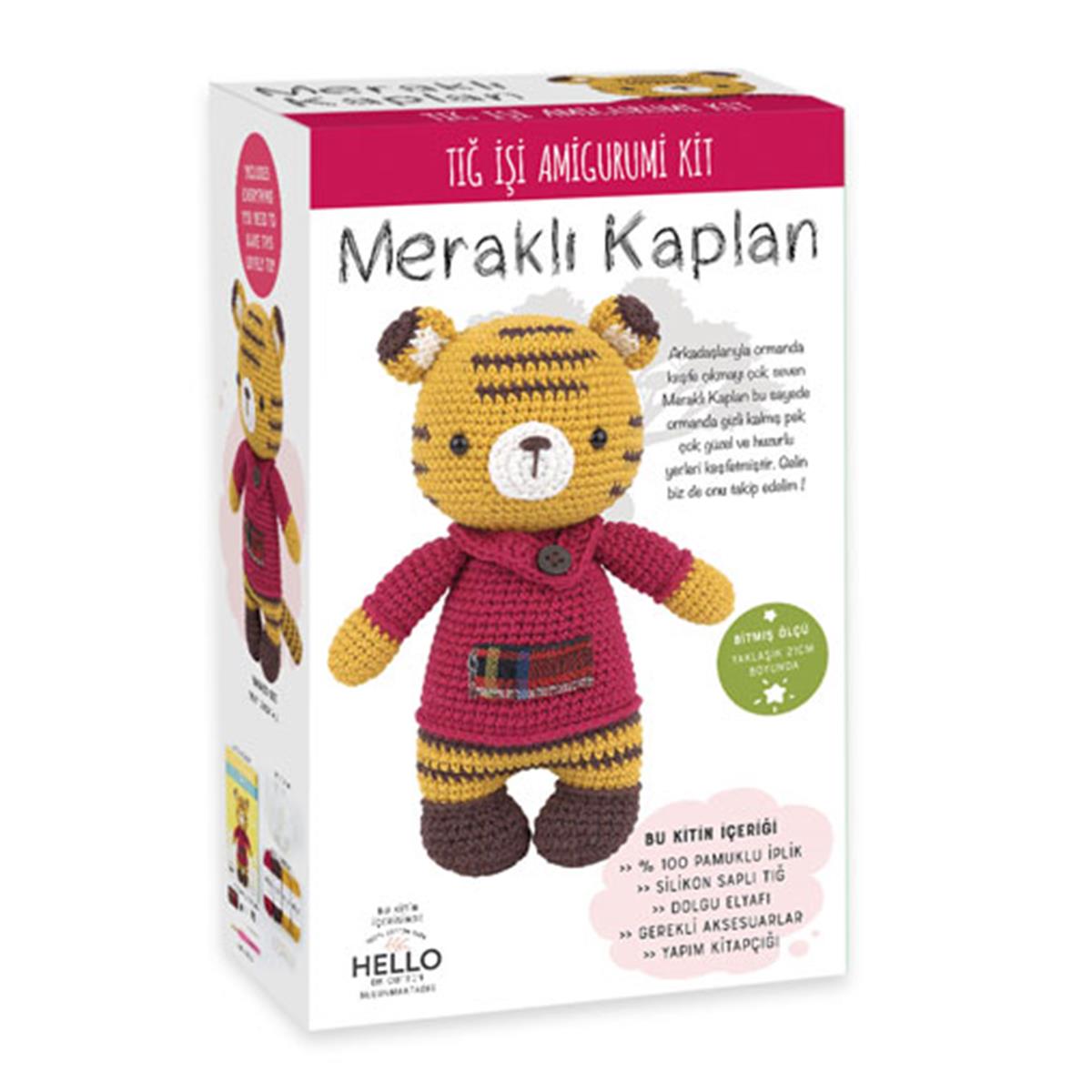 TUVA TIĞ İŞİ AMİGURUMİ KİT-MERAKLI KAPLAN