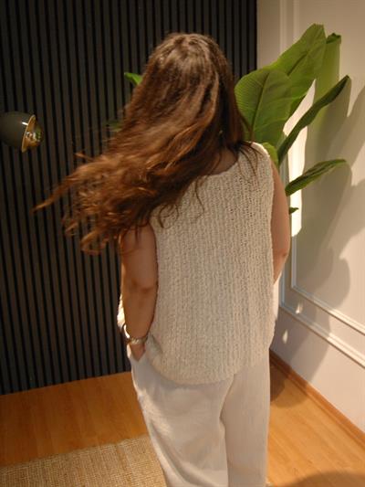 RAHAT KALIP TRİKO CROP BEJ
