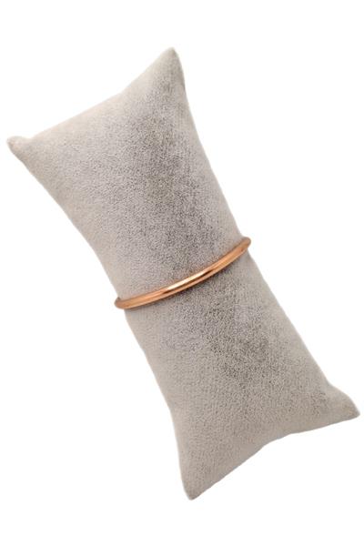 Bronz Başlı Düz Kalın Bakır Bileklik