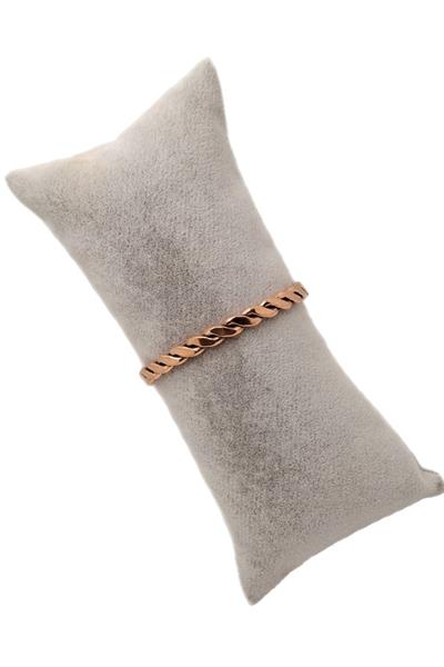 Burgulu Model Saf Bakır Bileklik