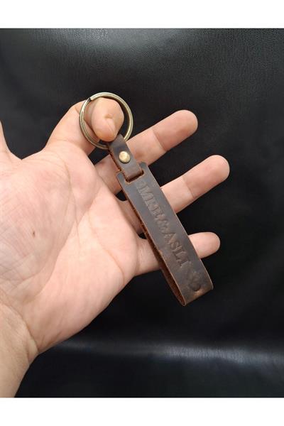 Kişiye Özel Kahverengi Renk Hakiki Deri Anahtarlık (Satıcıya Soru Sordan Detay İçin Ulaşabilirsiniz)
