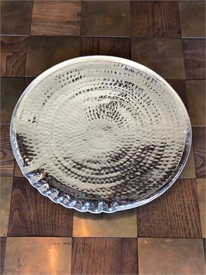 Dilimli Oval Çukur Tepsi Dövmeli