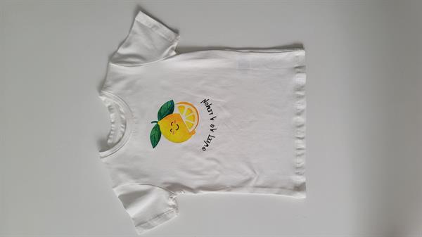 LEMON BASKILI BEYAZ TİŞÖRT