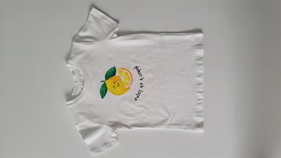 LEMON BASKILI BEYAZ TİŞÖRT