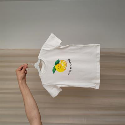 LEMON BASKILI BEYAZ TİŞÖRT