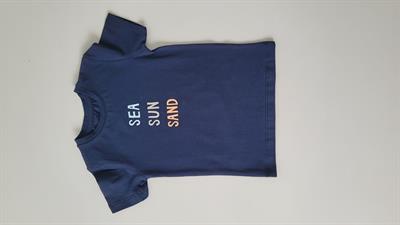 SEA SUN SAND BASKILI LACİVERT TİŞÖRT