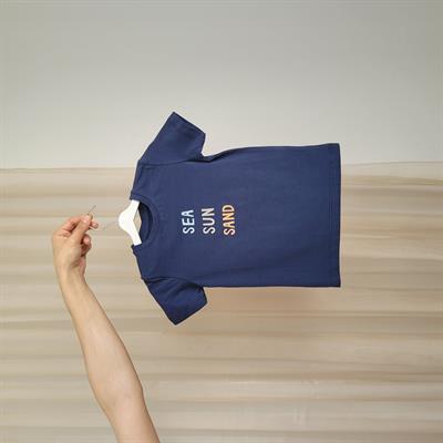 SEA SUN SAND BASKILI LACİVERT TİŞÖRT