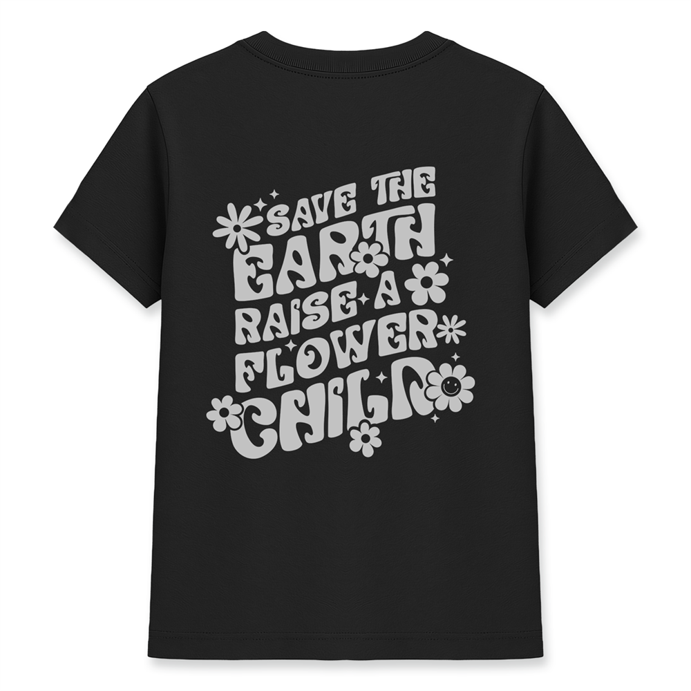 Save The Earth Kadın Basic Siyah Tişört
