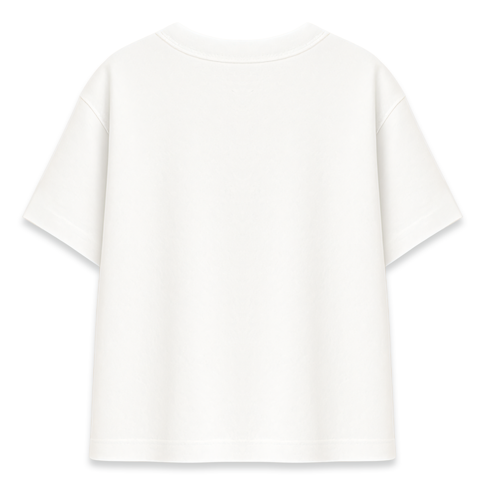 Yaprak Dökümü Temalı Minimal Beyaz Oversize Tişört