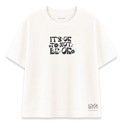 Its Ok Not Ok Kadın Oversize Şeker Tişört