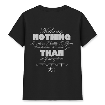 Nothing Is More Hostile Kadın Basic Siyah Tişört