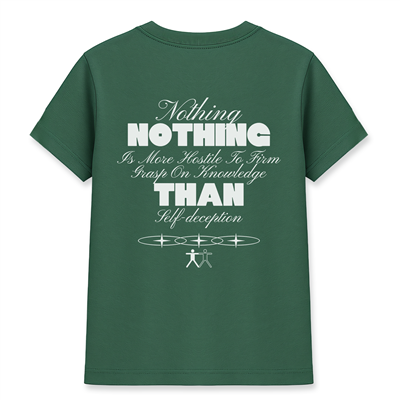 Nothing Is More Hostile Kadın Basic Yeşil Tişört