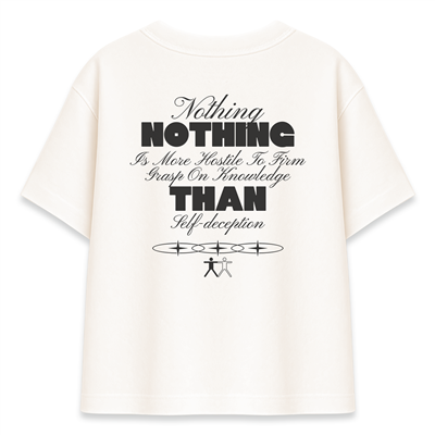 Nothing Is More Hostile Kadın Oversize Şeker Tişört