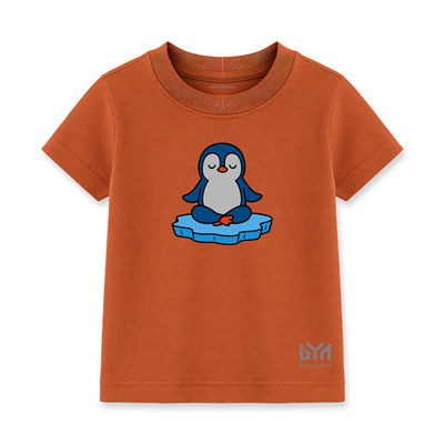 Pengu’nün Sessiz Dünyası Kiremit Çocuk Basic Tişört
