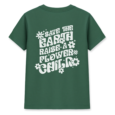Save The Earth Kadın Basic Yeşil Tişört