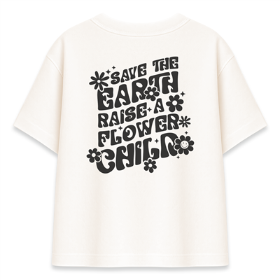 Save The Earth Kadın Oversize Şeker Tişört