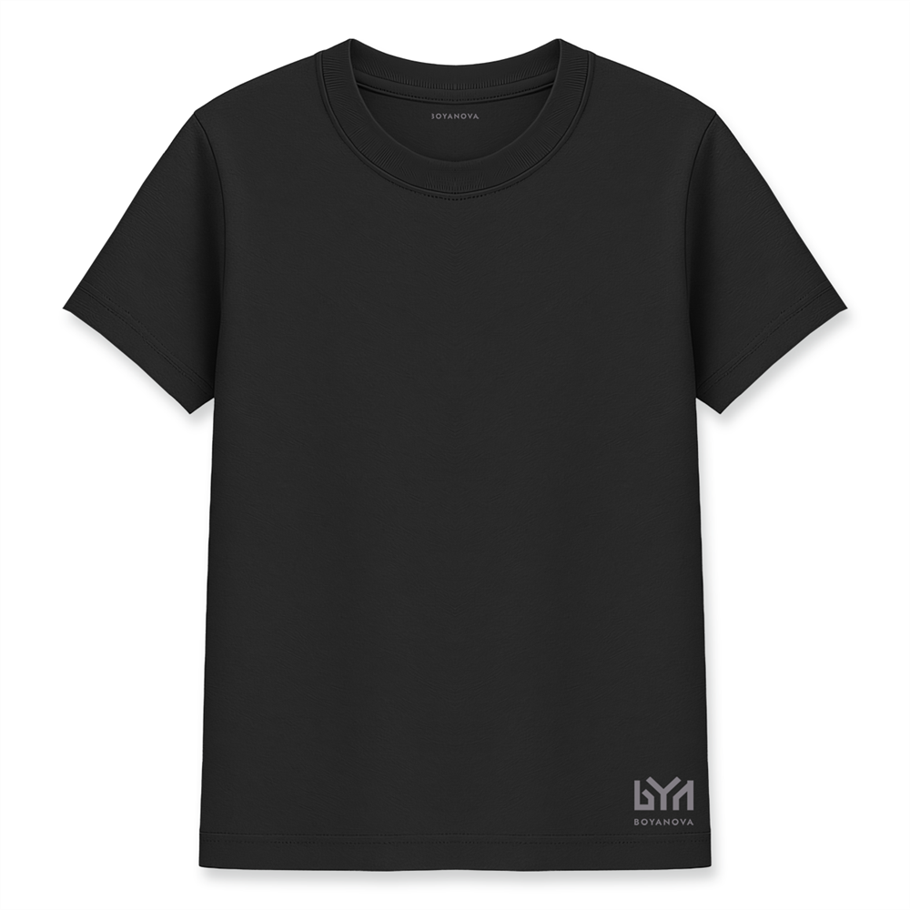 4 Renk Basic Tişört Seti Unisex – Siyah Beyaz Yeşil Kiremit