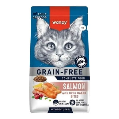 Wanpy Wanpy Tahılsız Somonlu Yetişkin Kedi Maması 1.5 Kg