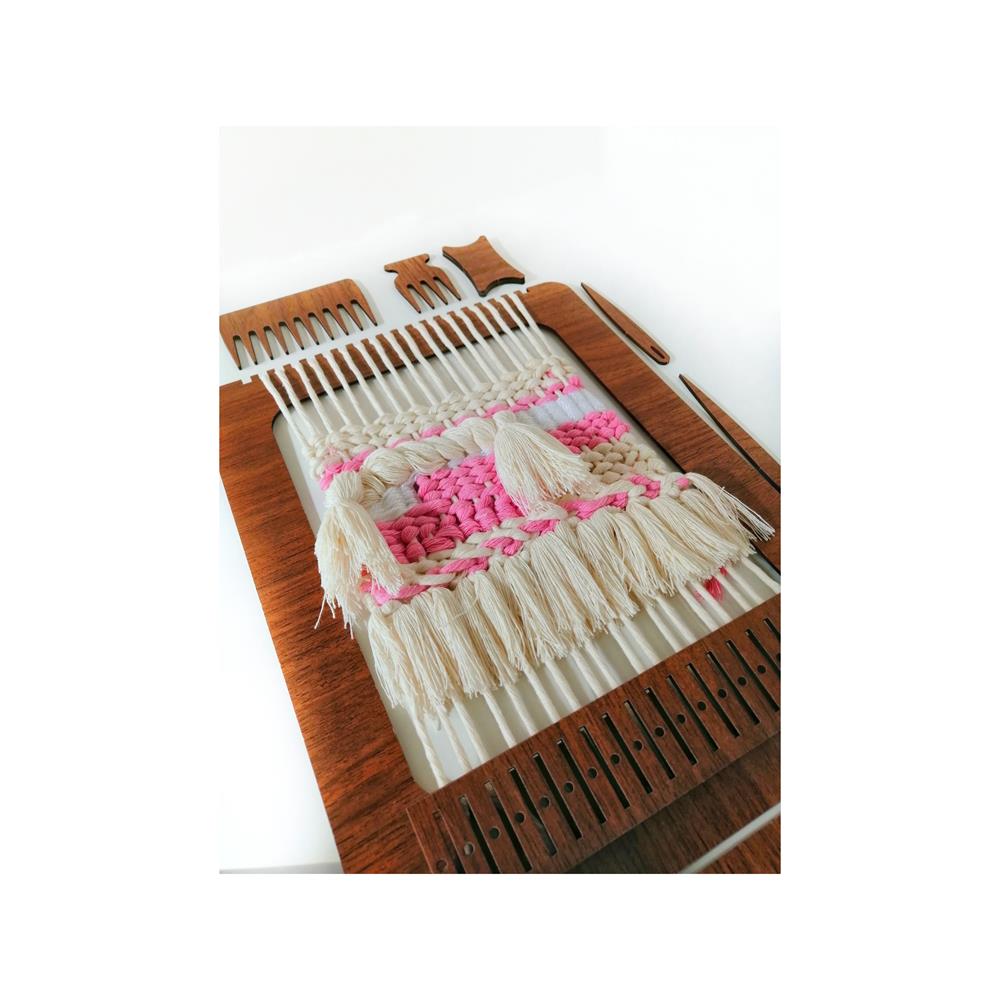 20 Kanallı Ahşap Dokuma Tezgahı