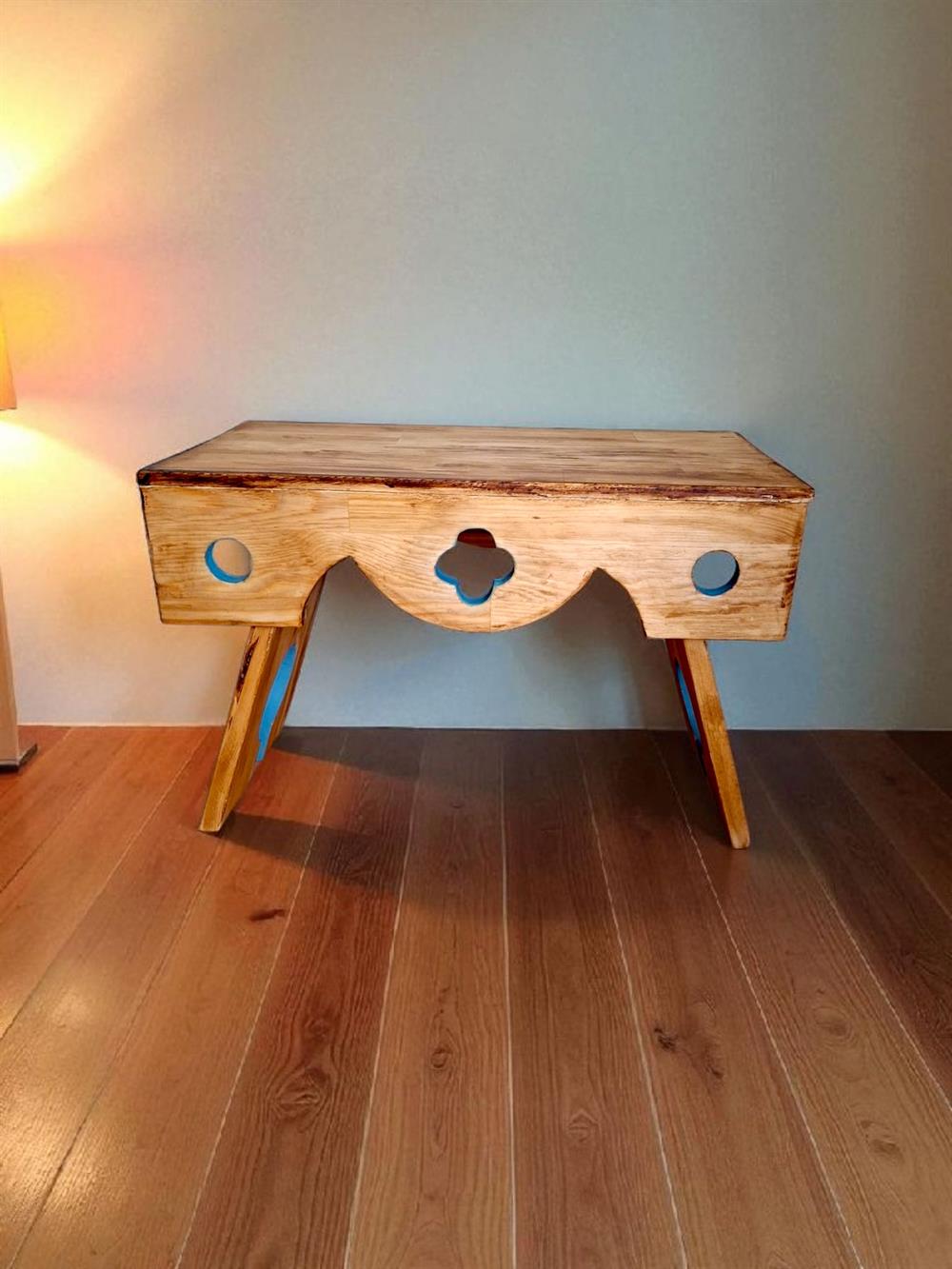 Ahşap El Yapımı, Tasarım Tabure-Sehpa