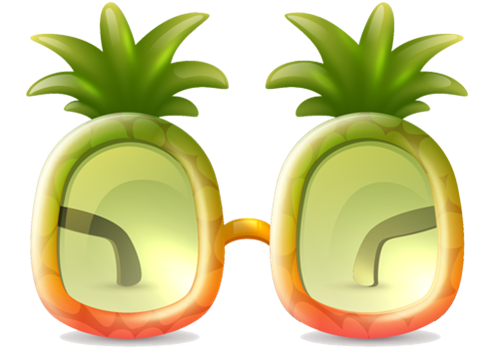 Ananas Detaylı Gözlük Kesesi