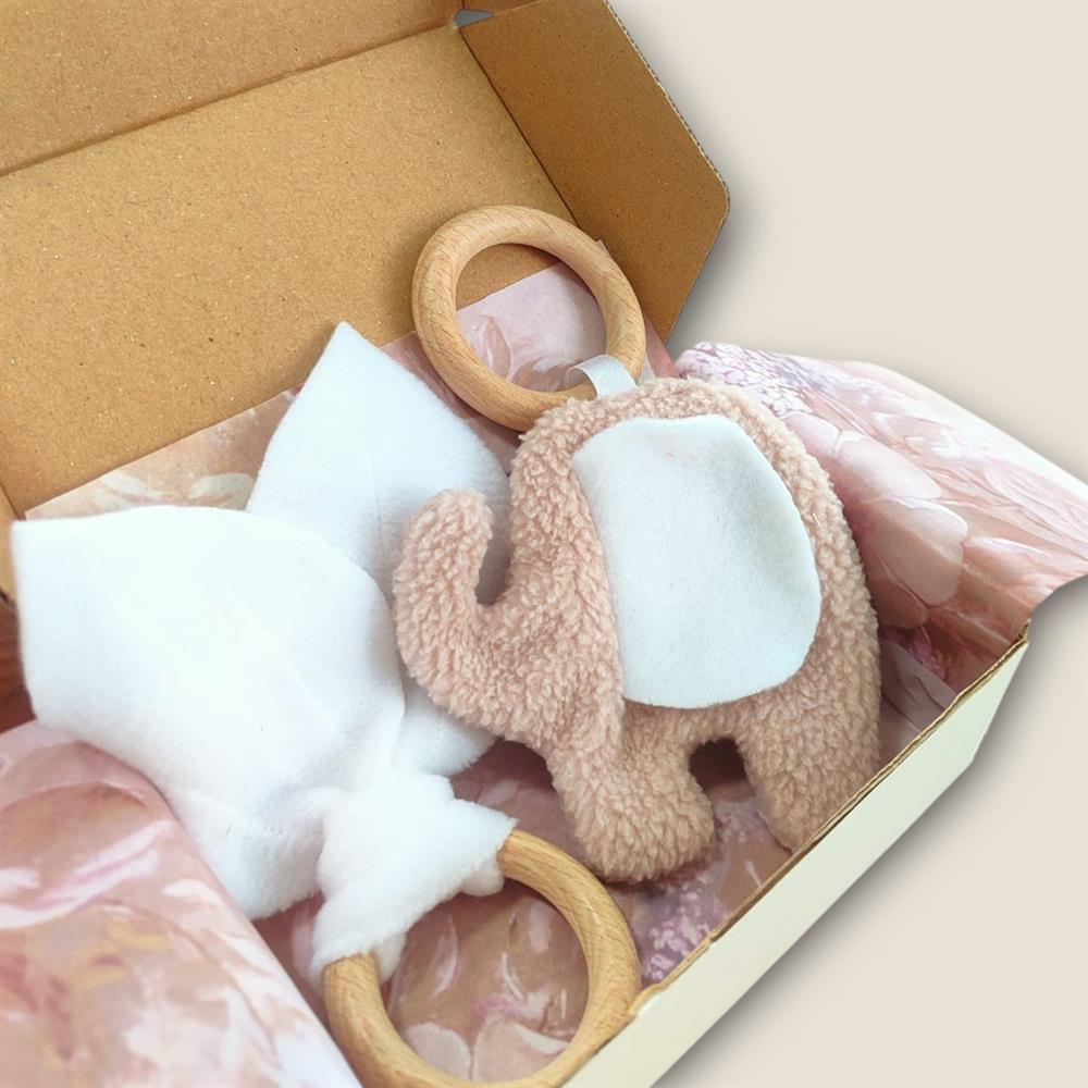 Bebek Fil Dişlik Bej Set