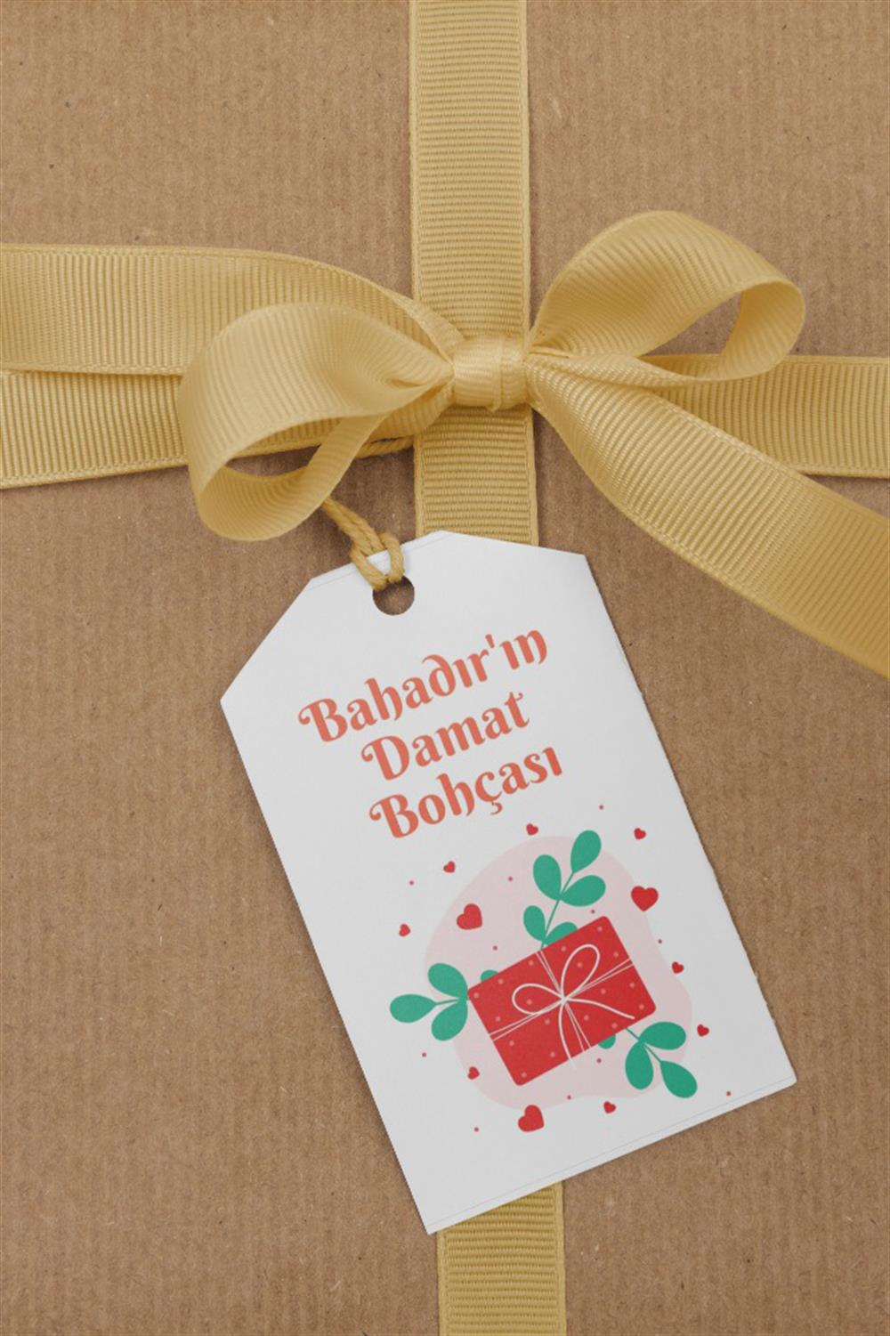 CBT İsme Özel Damat Bohçası Kartı 10 Adet