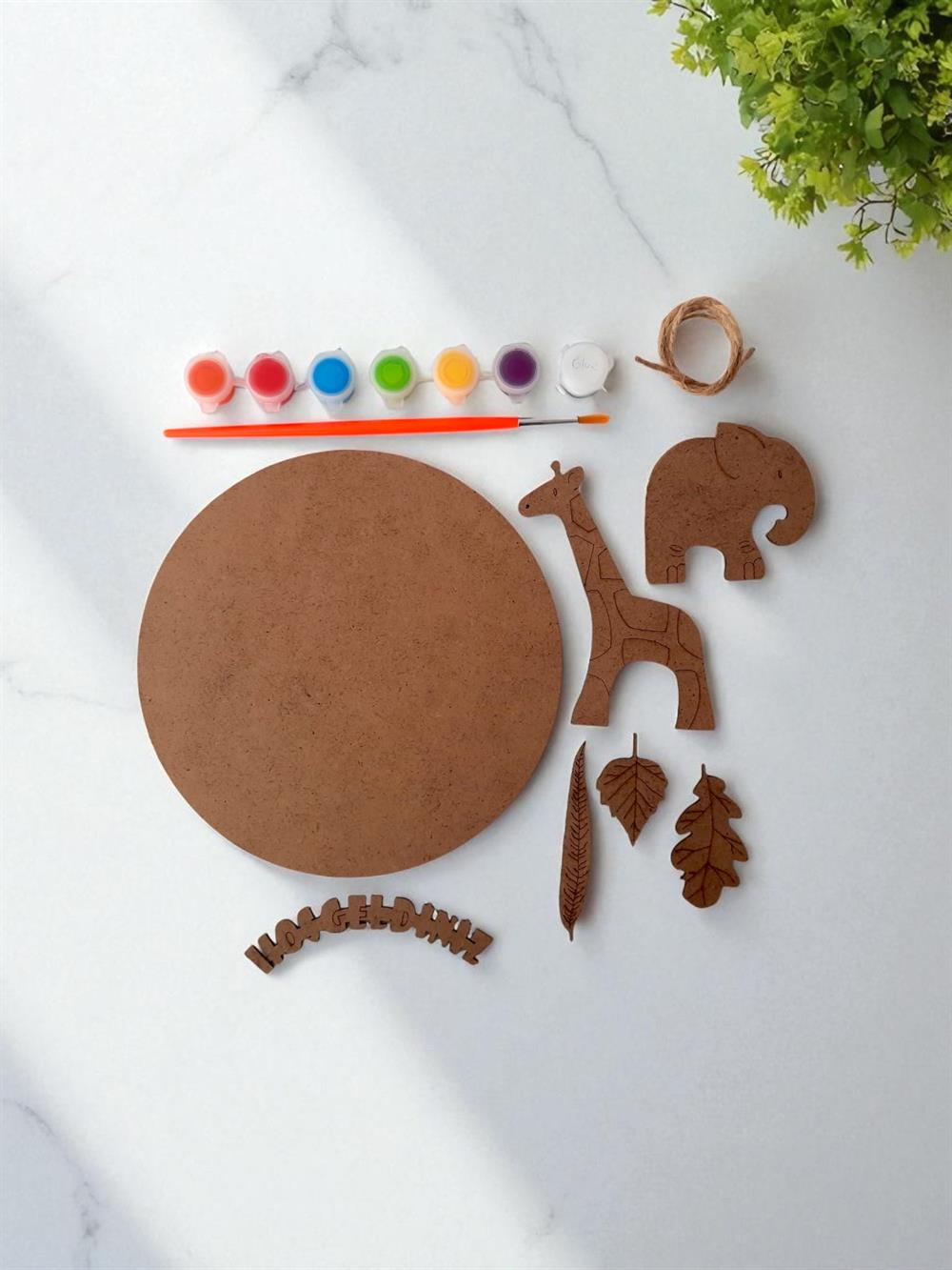 Kapı Süsü Hoşgeldiniz Temalı Boyama Seti