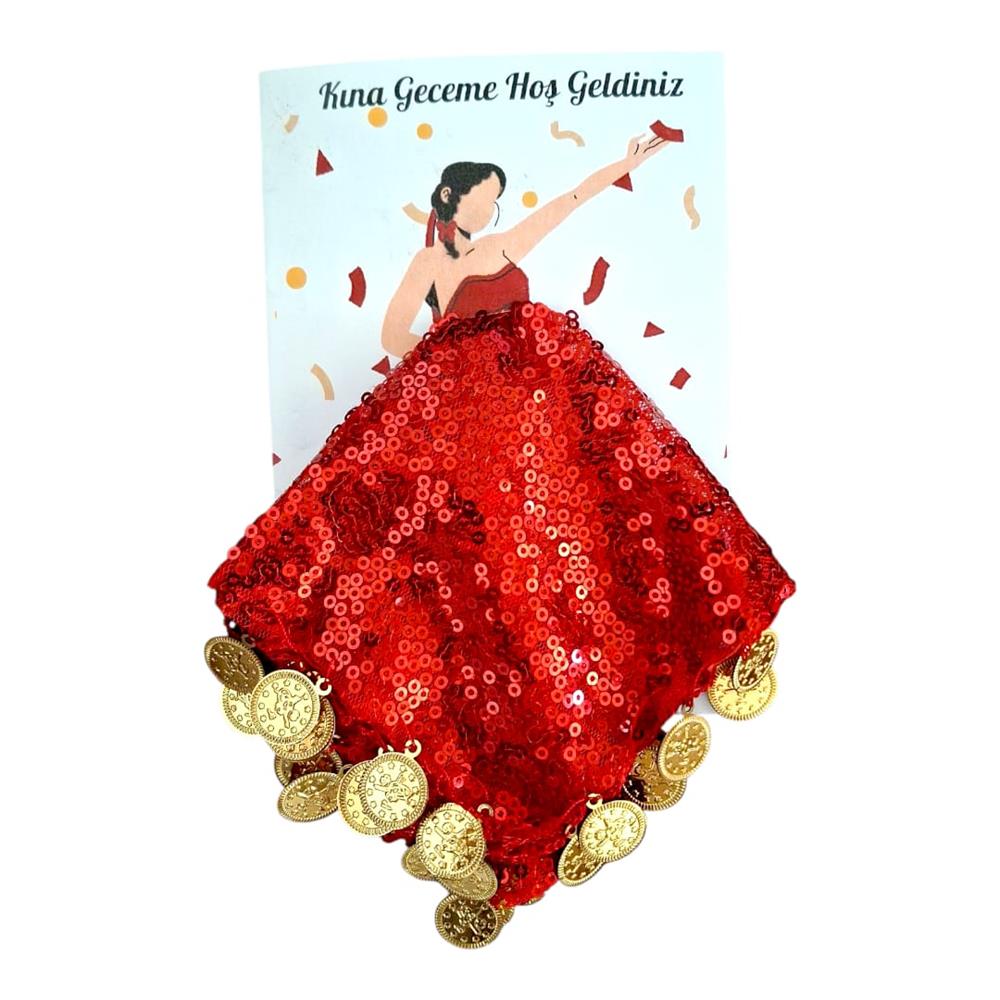 Kına Mendili Ve Kartı 4 Adet